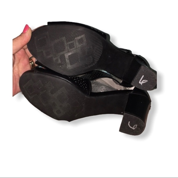 Easy Spirit Night Out Chunky Heel Perforated Sandals ❤️ SZ 10 - Picture 7 of 7